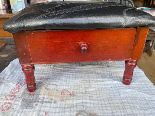 Small foot stool - stool, faux