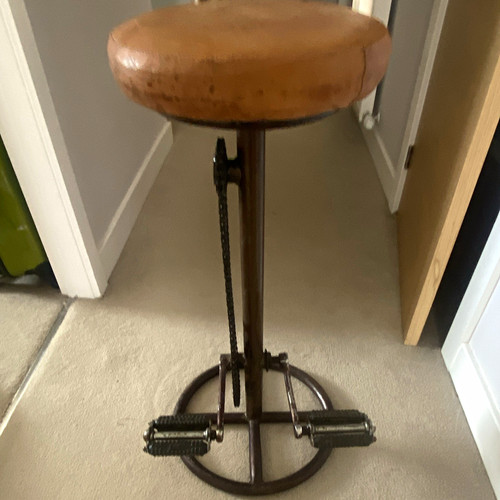 Vintage bicycle chain stool - vintage,