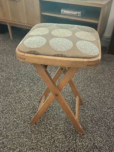 Vintage 1960s folding stool - vintage,
