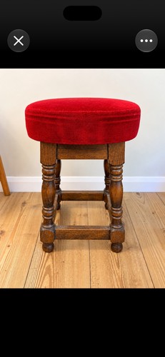 Vintage red velour - vintage,