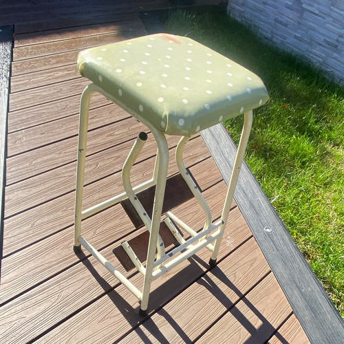 Green white polka - green/white, padded
