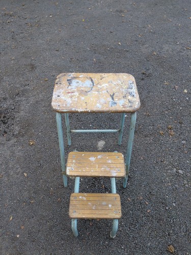 Vintage retro kitchen step - vintage,