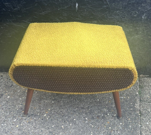 Vintage pouffe foot stool - foot,
