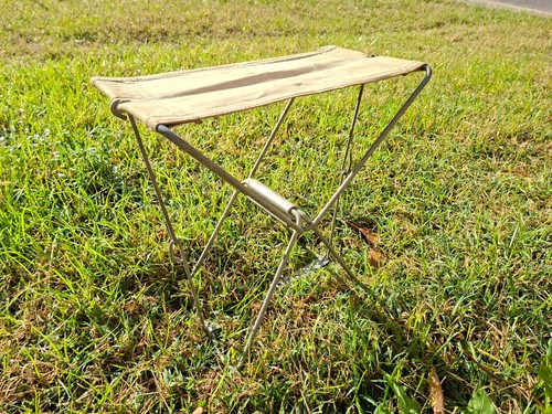 Vintage metal folding camping - folding,