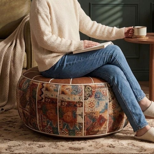 Retro style ottoman - style, seat