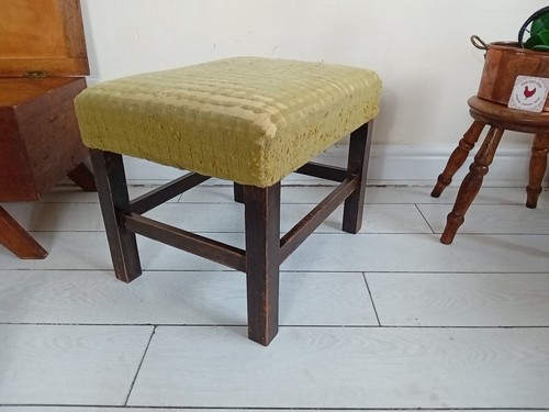 Mid century footstool original - century,