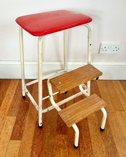 Vintage 1950s folding step - vintage,