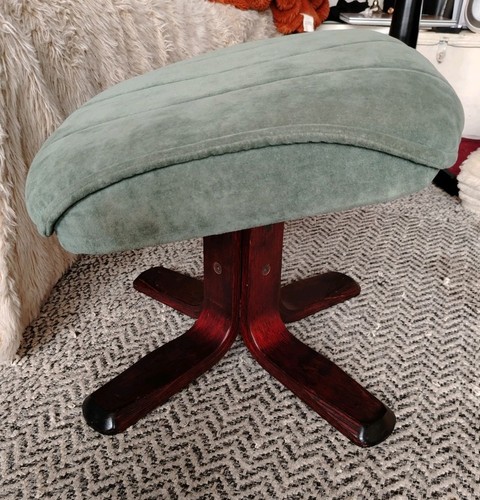 Vintage sloped footstool - sloped,