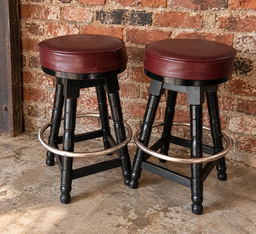 Vintage bar stools - vintage, pair