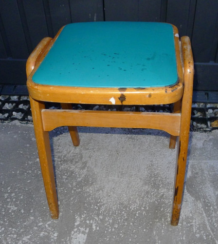 Vintage stacking stool british - stool,
