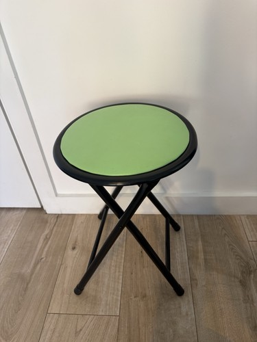 Retro lime green folding stool - retro,