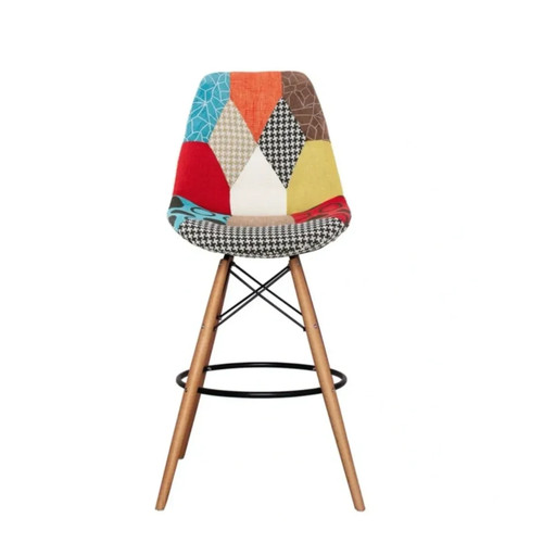 Leather bar stool retro - bar,