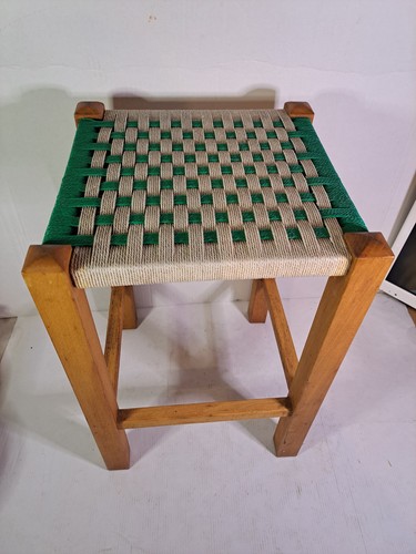 Vintage wooden stool - vintage,